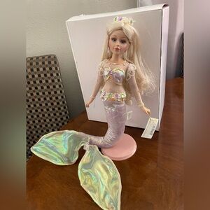 RARE SEA MERMAID PORCELAIN DOLL, By SHOW-STOPPERS